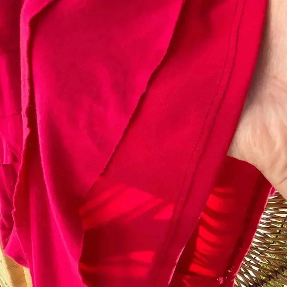 MIKO 6/$20. woman’s hot pink sleeveless tiered dress small - Picture 5 of 10